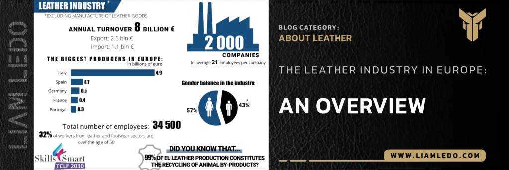 Modern European leather production facility demonstrating innovation in the leather industry in Europe.