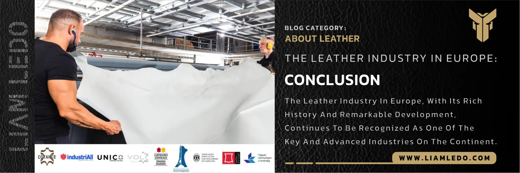Modern European leather production facility demonstrating innovation in the leather industry in Europe.