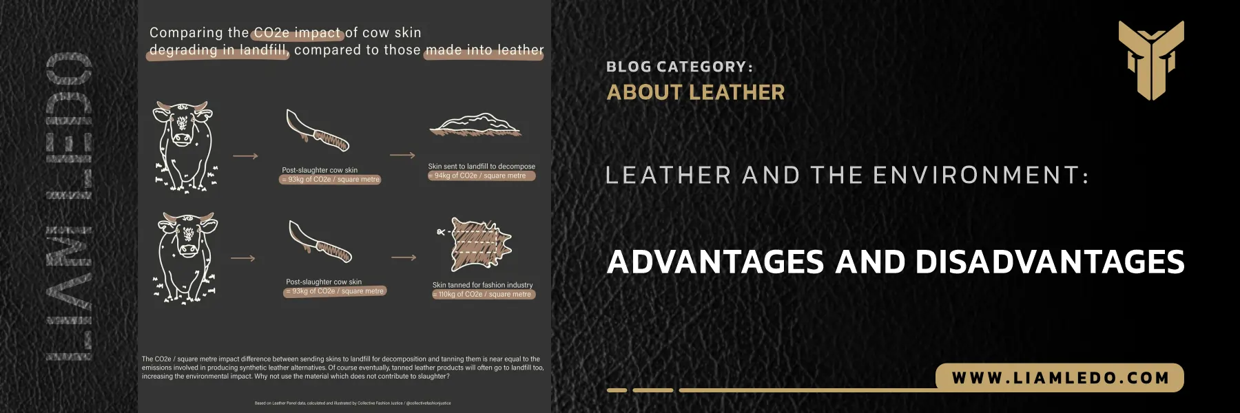"Leather and the Environment – sustainable leather production process, eco-friendly tanning, and environmental impact of natural leather products"

