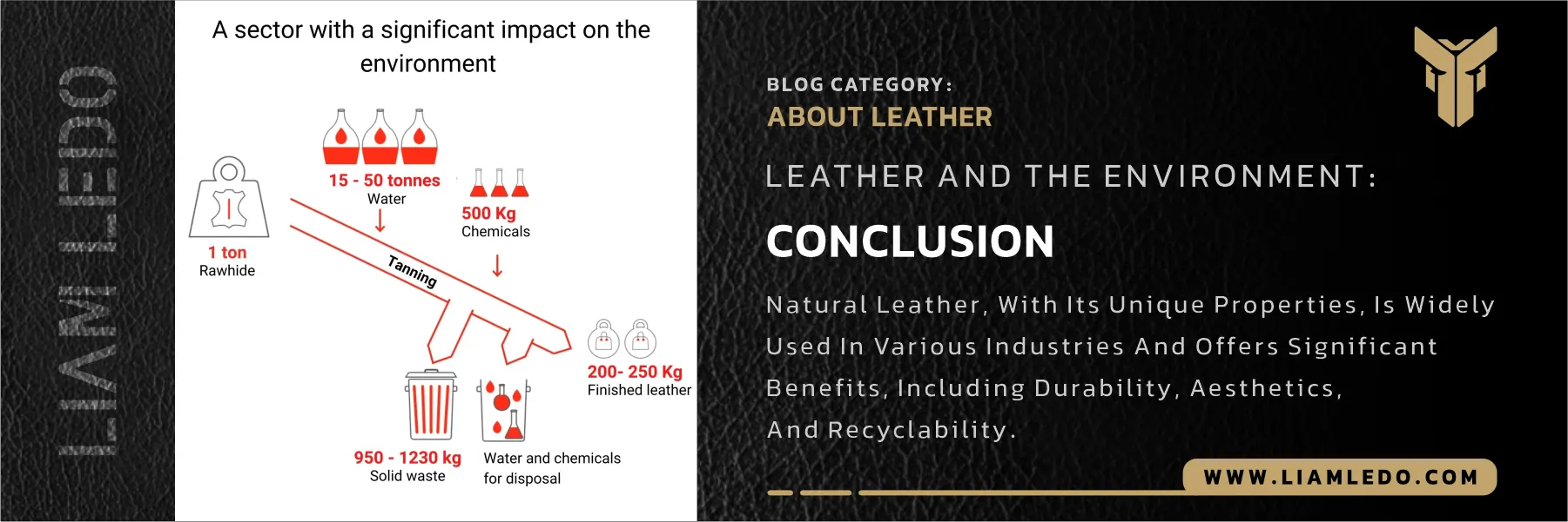 "Leather and the Environment – sustainable leather production process, eco-friendly tanning, and environmental impact of natural leather products"