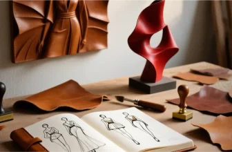 Leather in Art and Design: decorative arts and crafts, traditional techniques, modern fashion, and luxury home decor.