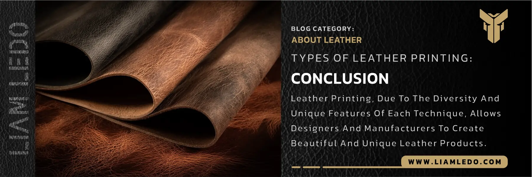 Overview of types of leather printing techniques with applications, features, and designs on leather products.