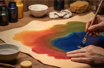 Leather dyeing techniques with natural and chemical methods, advanced nano leather coating, laser engraving, waxes, and oils for professional leather finishing and maintenance.