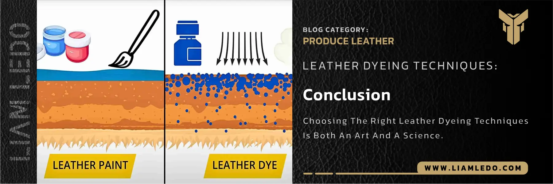 Leather dyeing techniques with natural and chemical methods, advanced nano leather coating, laser engraving, waxes, and oils for professional leather finishing and maintenance.