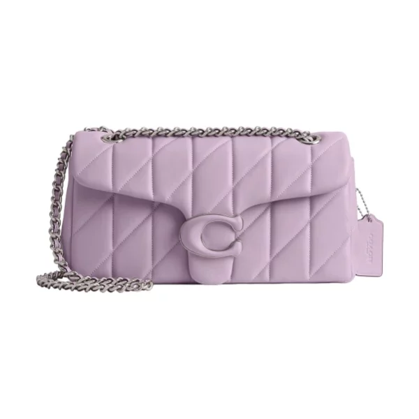 Explore the Quilted Tabby Shoulder Bag 26 With Chain by Coach. Luxurious quilted leather, versatile chain strap, and stylish design.