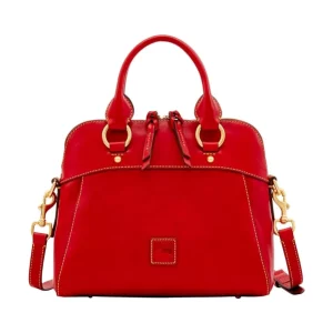 Dooney & Bourke Cameron Florentine Leather Satchel with Optional Crossbody Strap