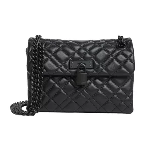 Kurt Geiger London Mini Brixton Drench Leather Shoulder Bag (Black)
