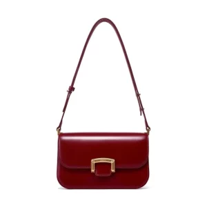 LA FESTIN Small Leather Shoulder Bag for Women - Designer Crossbody Handbag Satchel Purse with Strap for Everyday Use