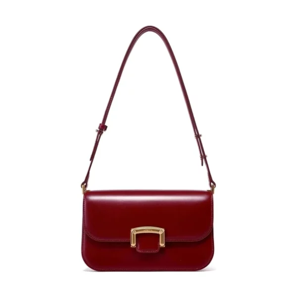 LA FESTIN Small Leather Shoulder Bag for Women - Designer Crossbody Handbag Satchel Purse with Strap for Everyday Use