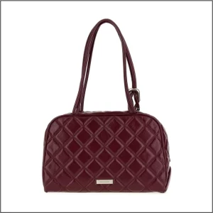 MARC JACOBS Women's The Dual Satchel Bag, Dark Plum, Taglia UNICA