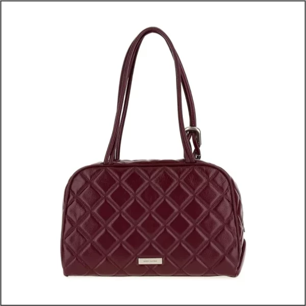 MARC JACOBS Women's The Dual Satchel Bag, Dark Plum, Taglia UNICA