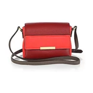 Marc Jacobs Hail To The Queen Katie Cabernet Multi Crossbody Red Gold Leather Bag New