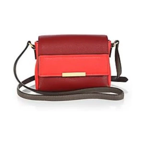 Marc Jacobs Hail To The Queen Katie Cabernet Multi Crossbody Red Gold Leather Bag New