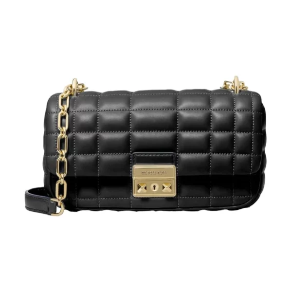 Michael Kors Womens Tribeca Small Convertible Chain Shoulder Bag