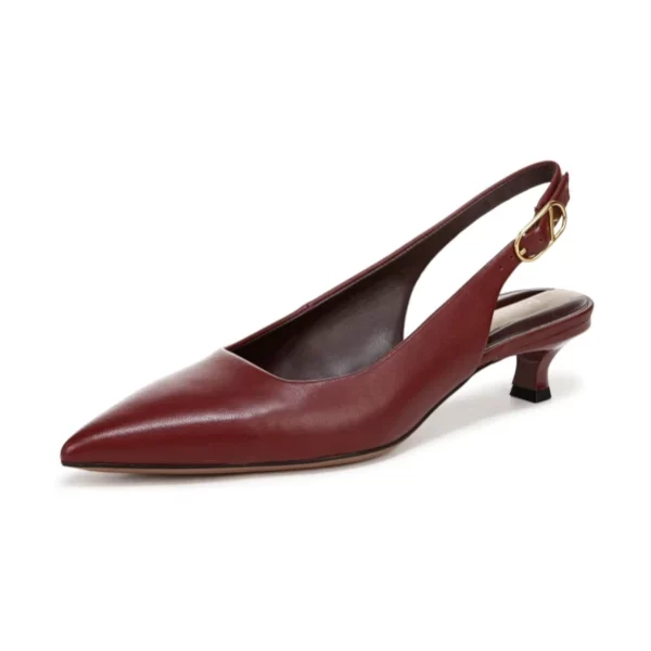 Franco Sarto Womens Marlow Slingback Kitten Heel