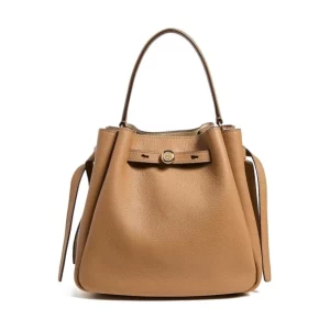 Tory Burch Women's Romy Pebbled Small Bucket Bag