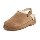 COACH Women’s Sculpted C Suede Shearling Platform Clogs