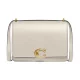 COACH womens Luxe Refined Calf Leather Bandit Shoulder Bag